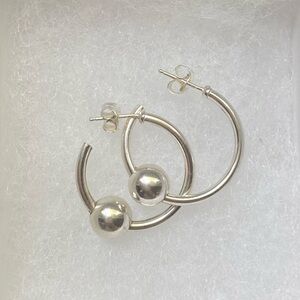 Eden hand arts Silver Hoop Earrings